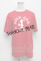 MILKBOY / 英字ptTシャツ  赤 S-24-09-01-033-MB-TS-AS-ZT325