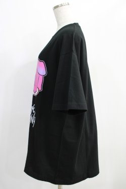 画像2: NieR Clothing / プリント半袖CUTSEW XL 黒 H-25-01-09-050-PU-TO-KB-ZH