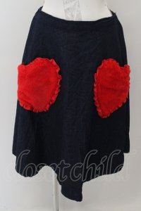 Candy Stripper / SWEET HEART DENIM SKIRT O-22-12-13-008-1-SK-PU-P-IG-ZT131