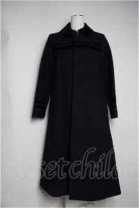 Jane Marple  / Royal melton velvet ribbon long coat I-22-12-30-017i-1-CO-JM-L-HD-ZT-C051