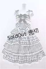 BABY,THE STARS SHINE BRIGHT  / Milky Gingham Dollジャンパースカート I-23-01-13-018i-1-OP-BA-L-HD-ZI-R