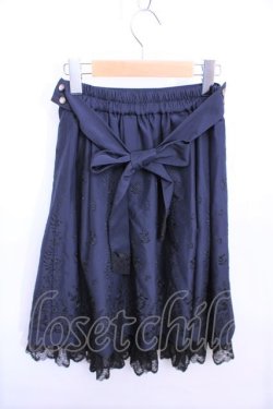 画像2: axes femme  / リボン付パネル刺繍スカート Y-23-02-21-120-1-SK-AX-L-SZ-ZT046