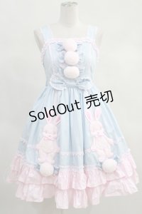 Angelic Pretty  / なかよしバニージャンパースカート(2021) H-23-03-01-1013h-1-OP-AP-L-SK-ZH-R