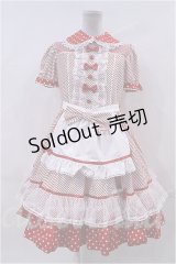 Angelic Pretty  / Stripe Girly Cafe Set I-23-04-04-053i-1-OP-AP-L-HD-ZI-R