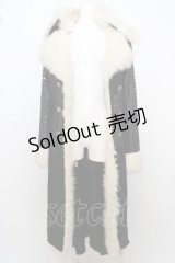 h.NAOTO / Dark white fur coat O-23-08-30-038o-1-CO-HN-G-IG-OS