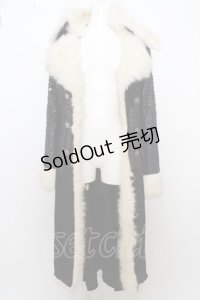 h.NAOTO / Dark white fur coat O-23-08-30-038o-1-CO-HN-G-IG-OS