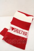 Jean Paul GAULTIER / white x red scarf O-23-08-30-068o-1-ZA-GO-G-IG-OS