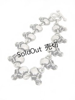 画像1: 【新品】ドクロブレスレット(bracelet) BR_004_B79