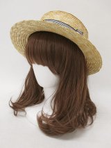 【新品】ストライプ麦わらHAT HA_183_B152