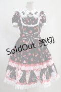 Angelic Pretty / Strawberry Parlouｒワンピース Free ブラック H-23-11-27-022-AP-OP-NS-ZH