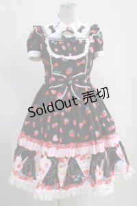 Angelic Pretty / Strawberry Parlouｒワンピース Free ブラック H-23-11-27-022-AP-OP-NS-ZH