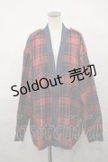 MILKBOY / TOY CHECK CARDIGAN  レッド×ネイビーチェック H-23-12-19-1036-MB-TO-KB-ZT325