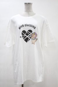 NieR Clothing / プリント半袖CUTSEW XL 白 H-24-01-11-003-PU-TO-KB-ZT391