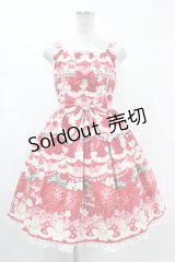 Angelic Pretty / Melty Berry Princessジャンパースカート Free レッド H-24-01-13-1027-AP-OP-NS-ZH