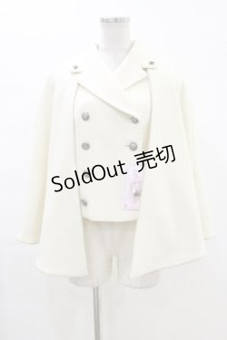 画像1: metamorphose / マント風ベスト・綾フラノ サイズ1（通常サイズ） オフ白(Off White) H-24-02-04-1063-ME-JA-NS-ZT391