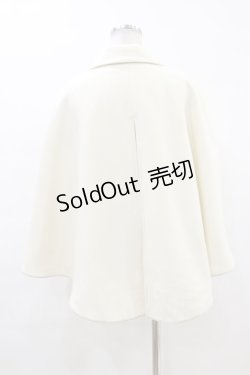 画像2: metamorphose / マント風ベスト・綾フラノ サイズ1（通常サイズ） オフ白(Off White) H-24-02-04-1063-ME-JA-NS-ZT391