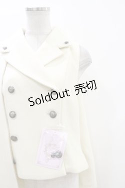 画像3: metamorphose / マント風ベスト・綾フラノ サイズ1（通常サイズ） オフ白(Off White) H-24-02-04-1063-ME-JA-NS-ZT391