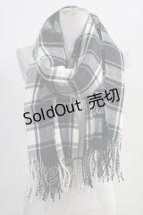 NieR Clothing / チェックストール  ベージュ H-24-02-08-058-PU-ZA-KB-ZT304