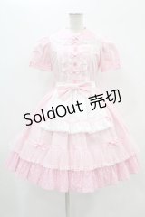 Angelic Pretty / Stripe Girly Cafe Set Free ピンク H-24-03-13-015-AP-OP-NS-ZH