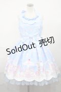 Angelic Pretty / MilkyPlanetジャンパースカートSet Free サックス H-24-03-21-1019-AP-OP-NS-ZH