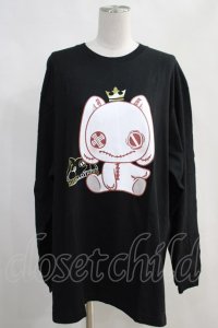 NieR Clothing / プリントLONG CUTSEW XL 黒 H-24-04-06-029-PU-TO-KB-ZT059