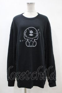 NieR Clothing / プリントSWEAT   黒 H-24-04-15-1047-PU-TO-KB-ZT399