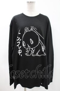 NieR Clothing / プリントLONG CUTSEW XL 黒 H-24-04-23-008-PU-TO-KB-ZT047