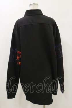 画像2: NieR Clothing / 切替長袖トップス  黒 H-24-05-02-044-PU-TO-KB-ZT052