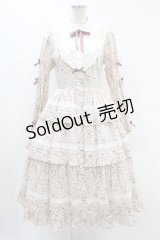 Innocent World / コッツウォルズの花々ワンピース M ラベンダーピンク×生成/Lavender Pink×Beige H-24-05-11-1035-IW-OP-NS-ZH