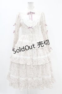 Innocent World / コッツウォルズの花々ワンピース M ラベンダーピンク×生成/Lavender Pink×Beige H-24-05-11-1035-IW-OP-NS-ZH