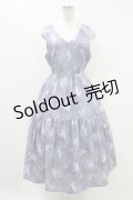 axes femme POETIQUE / リボン付アイスクリスタルワンピース M ラベンダー H-24-05-11-1042-AX-OP-NS-ZH