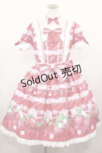 Angelic Pretty / Dessert Berryワンピース Free レッド H-24-05-14-1012-AP-OP-NS-ZH