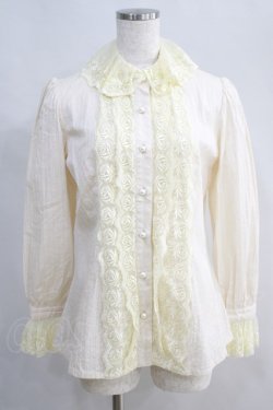 画像1: Juliette et Justine / Reine Rose Blouse Free アイボリー H-24-05-20-1069-CL-BL-NS-ZH