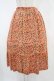 画像1: Jane Marple / リバティスカラップスカート  オレンジ H-24-05-28-028-JM-SK-KB-ZH (1)