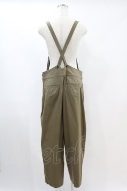 画像2: Jane Marple Dans Le Saｌon / Tapered salopette pants M カーキ H-24-06-01-1012-JM-PA-KB-ZH