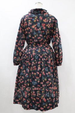 画像2: Jane Marple Dans Le Saｌon / Flowers of Jouy layered dress  ネイビー H-24-06-03-028-JM-OP-KB-ZH