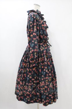 画像3: Jane Marple Dans Le Saｌon / Flowers of Jouy layered dress  ネイビー H-24-06-03-028-JM-OP-KB-ZH