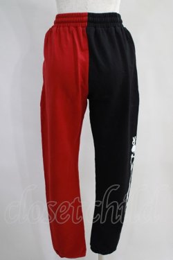 画像3: NieR Clothing / TWO-TONE SWEAT PANTS  黒×赤 H-24-06-03-1016-PU-PA-KB-ZH