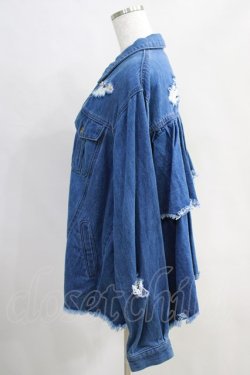 画像2: Candy Stripper / BACK FRILL JACKET  ブルー H-24-06-03-1025-PU-JA-KB-ZT031