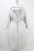 Jane Marple Dans Le Saｌon / Jardin Des Fleurs Embroideryドレス  ミント H-24-06-03-023-JM-OP-KB-ZH