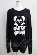 Candy Stripper / OUT OF ORDER WAFFLE L/S TEE 2 黒 H-24-06-04-1041-PU-TS-KB-ZH