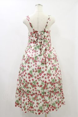 画像2: Jane Marple / Strawberry gardenのストラップドレス Free 白 H-24-06-07-092-JM-OP-KB-ZH