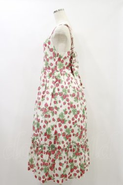 画像3: Jane Marple / Strawberry gardenのストラップドレス Free 白 H-24-06-07-092-JM-OP-KB-ZH
