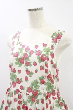 画像4: Jane Marple / Strawberry gardenのストラップドレス Free 白 H-24-06-07-092-JM-OP-KB-ZH