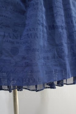 画像5: Jane Marple / Sheer logosスクエアドレス  ブルー H-24-06-08-1016-JM-OP-KB-ZH