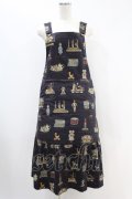 Jane Marple / Toy museumサロペットスカート  ネイビー H-24-06-08-1018-JM-OP-KB-ZH