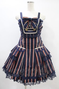 画像1: Angelic Pretty / トラディショナルジャンパースカート Free ネイビー H-24-06-09-1045-AP-OP-NS-ZH