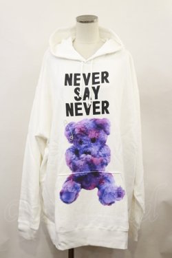 画像1: MILKBOY / NEVER SAY NEVER HOODIE  ホワイト H-24-06-11-018-MB-TO-KB-ZT318