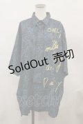 MILKBOY / ONLY MILKBOY SHIRTS  ネイビー×花柄プリント H-24-06-11-023-MB-BL-KB-ZH