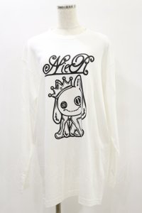 NieR Clothing / COTTON LONG CUTSEW XL 白 H-24-06-13-048-PU-TO-KB-ZT059